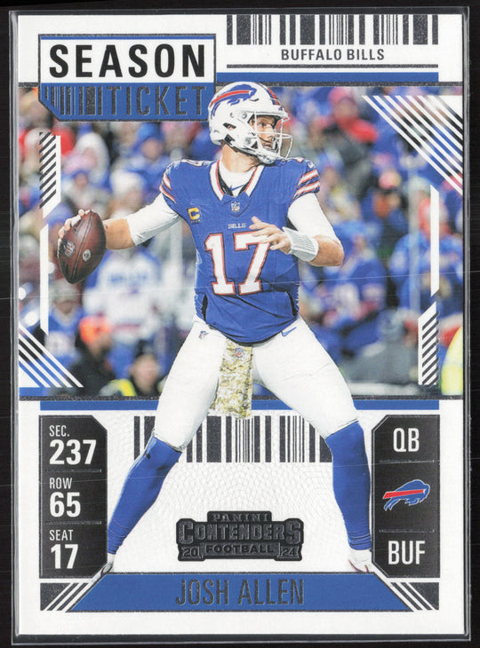 2024 Panini Contenders #11 Josh Allen Season Ticket Retail