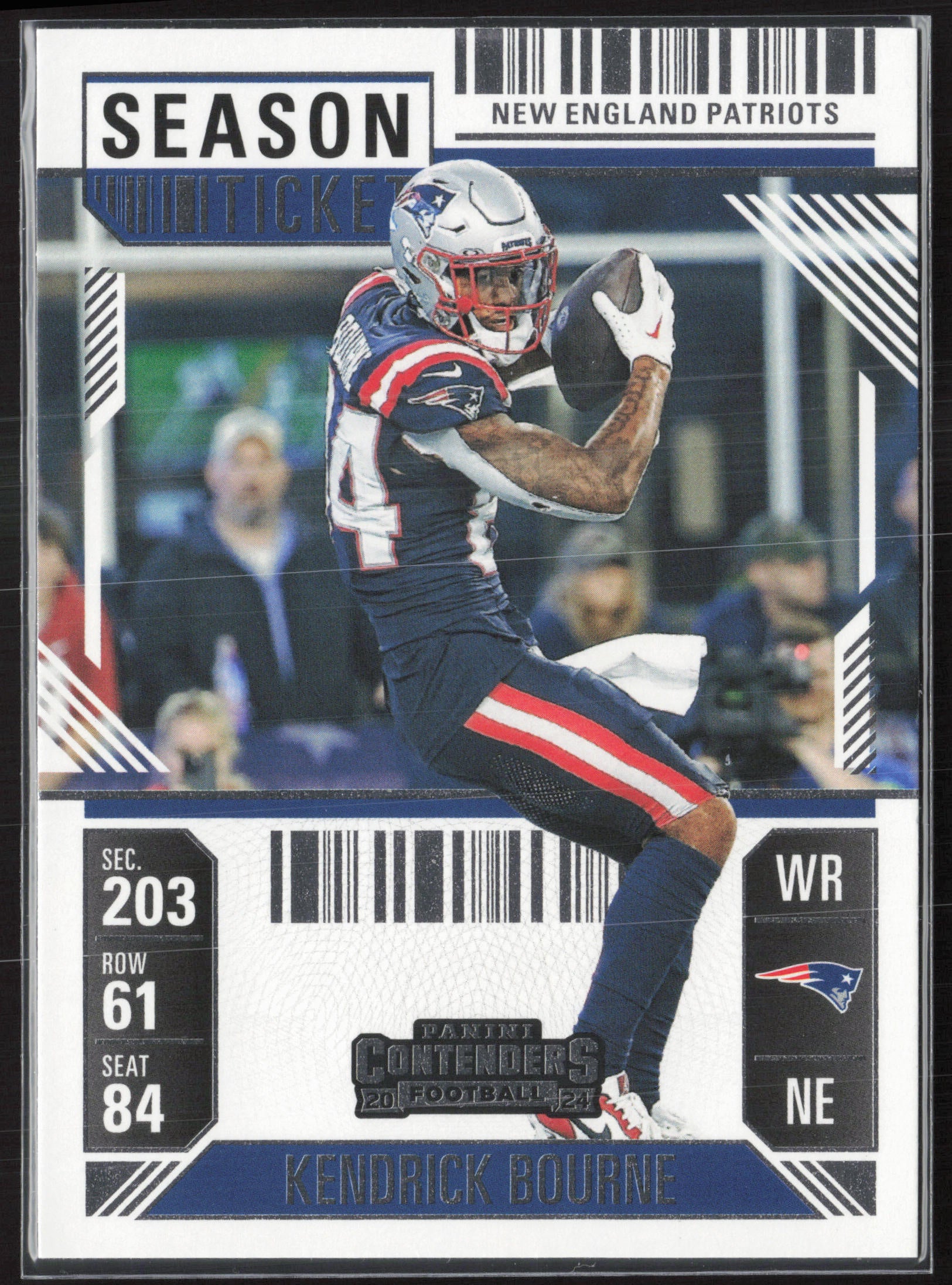 2024 Panini Contenders #69 Kendrick Bourne Season Ticket Retail