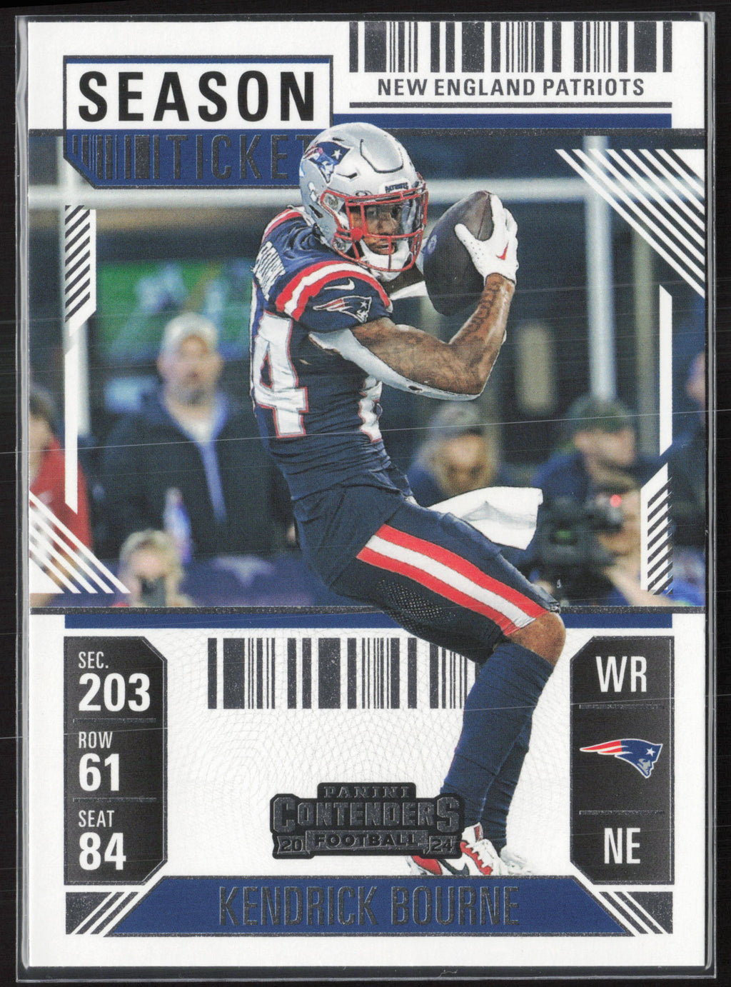 2024 Panini Contenders #69 Kendrick Bourne Season Ticket Retail