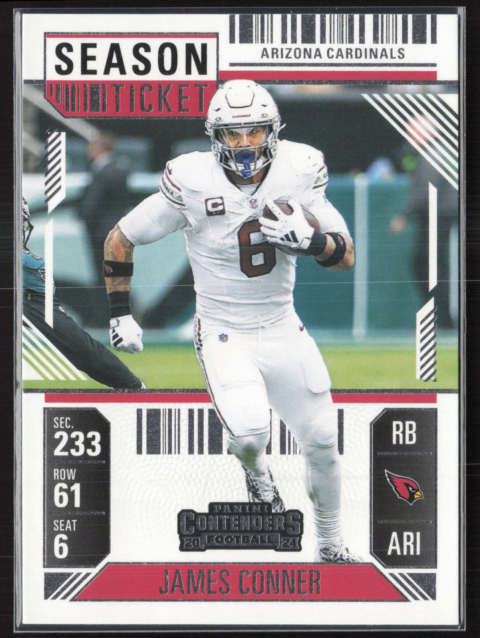 2024 Panini Contenders #2 James Conner Season Ticket Retail