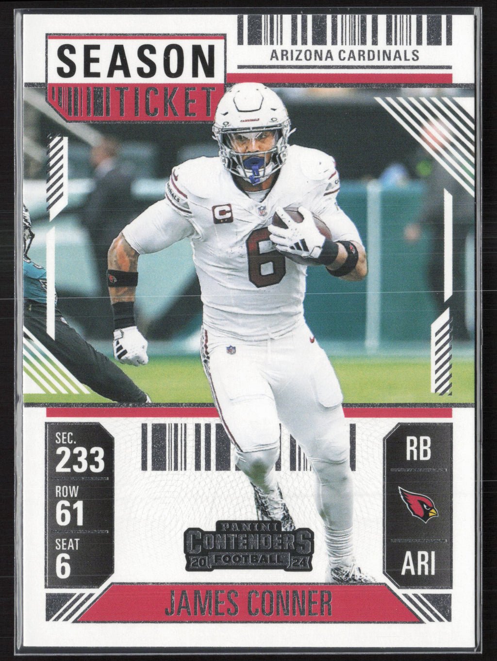 2024 Panini Contenders #2 James Conner Season Ticket Retail