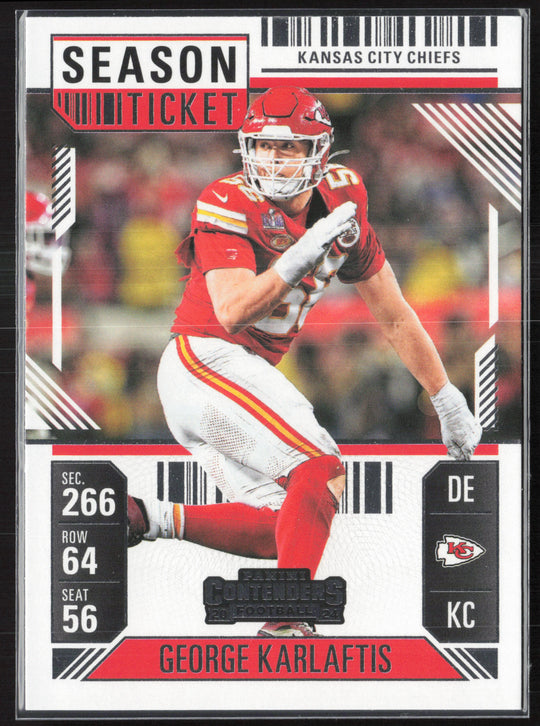 2024 Panini Contenders #51 George Karlaftis Season Ticket Retail