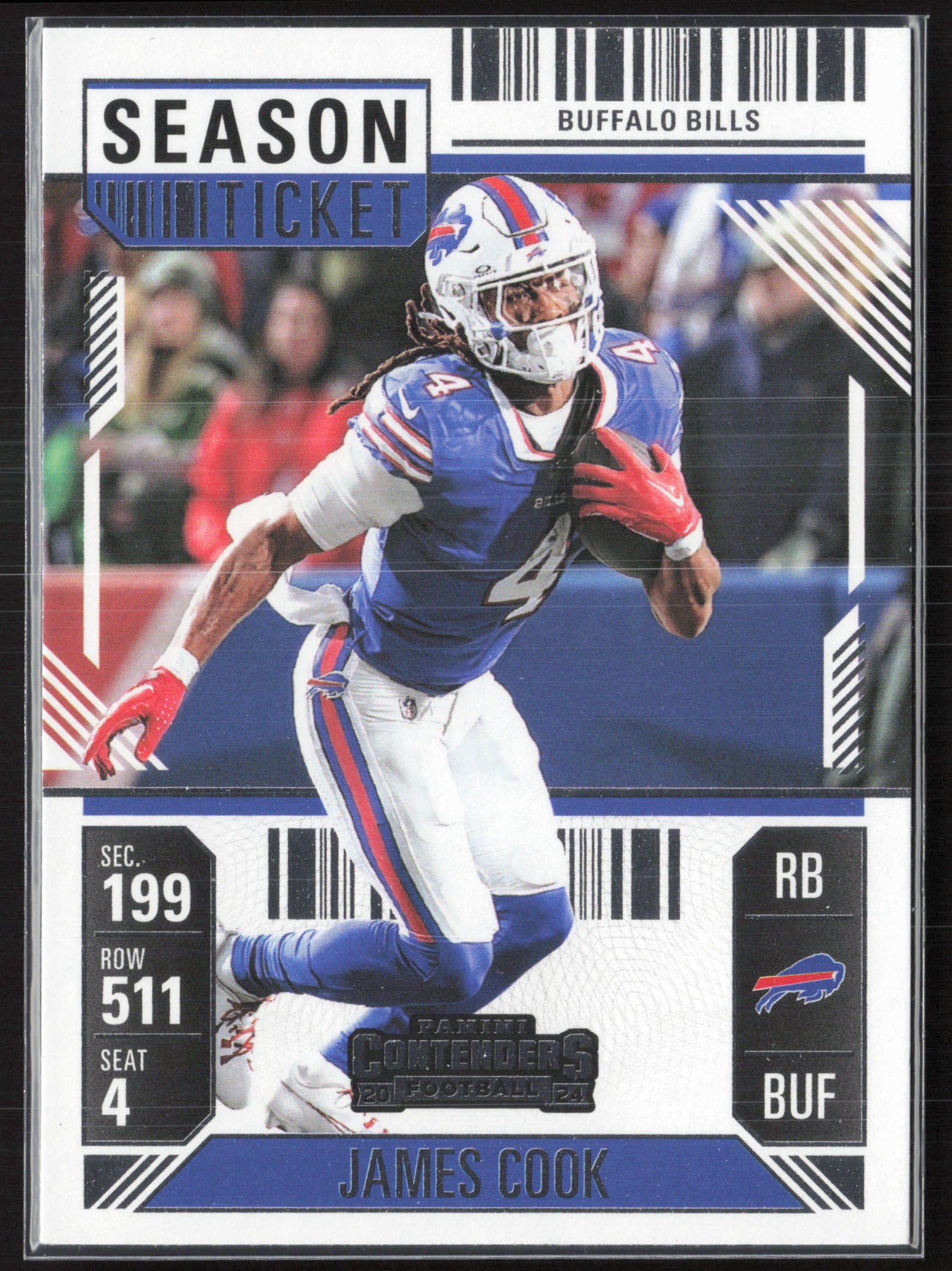 2024 Panini Contenders #10 James Cook Season Ticket Retail