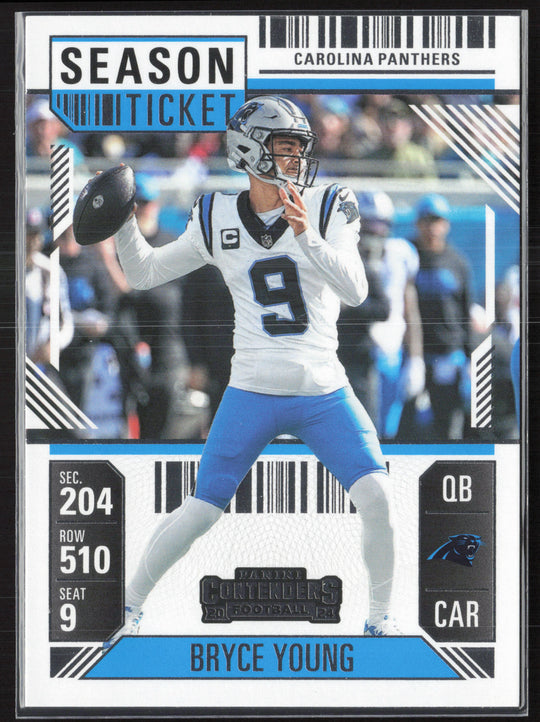2024 Panini Contenders #14 Bryce Young Season Ticket Retail
