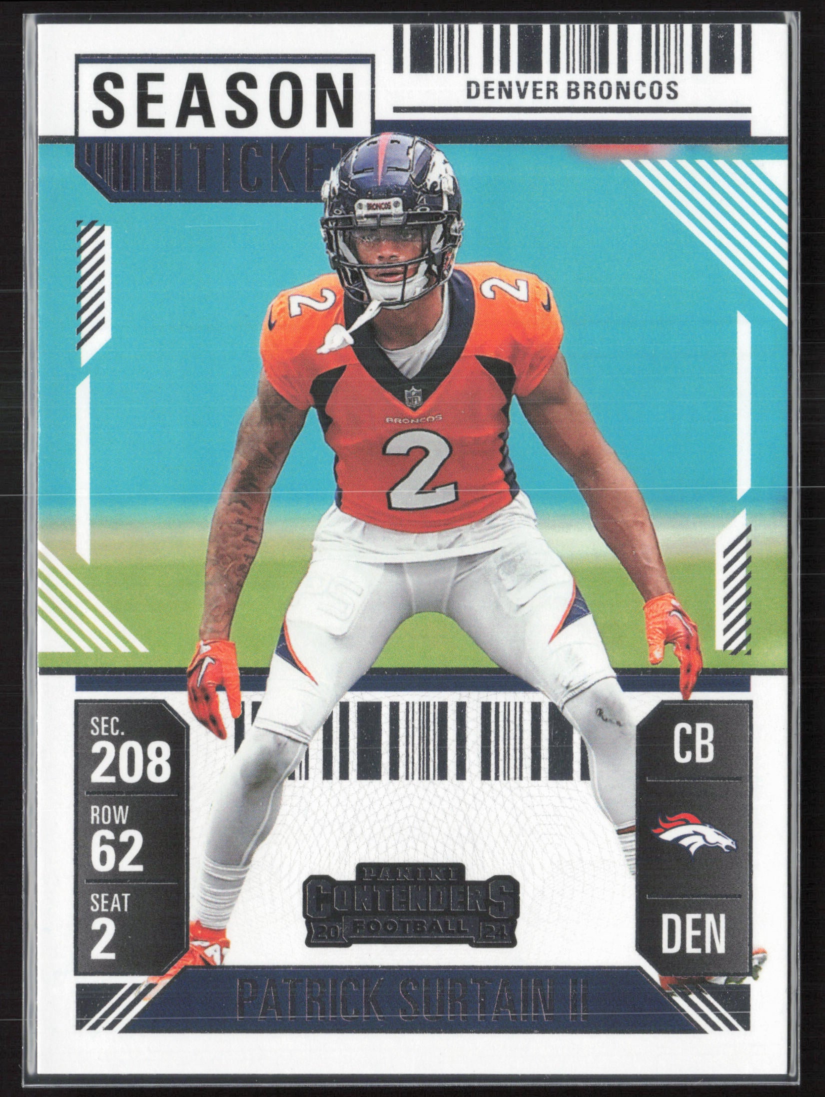 2024 Panini Contenders #30 Patrick Surtain II Season Ticket Retail