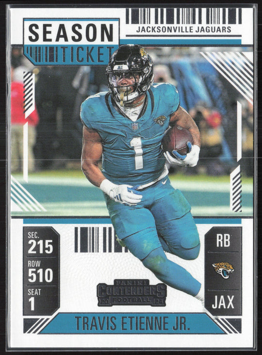 2024 Panini Contenders #47 Travis Etienne Jr. Season Ticket Retail