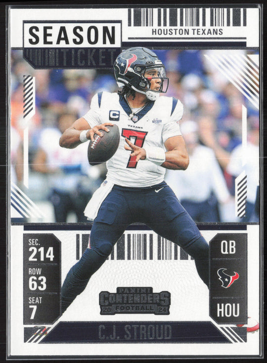 2024 Panini Contenders #39 C.J. Stroud Season Ticket Retail