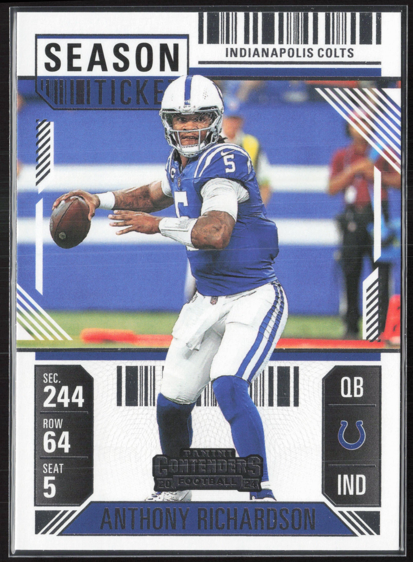 2024 Panini Contenders #42 Anthony Richardson Season Ticket Retail