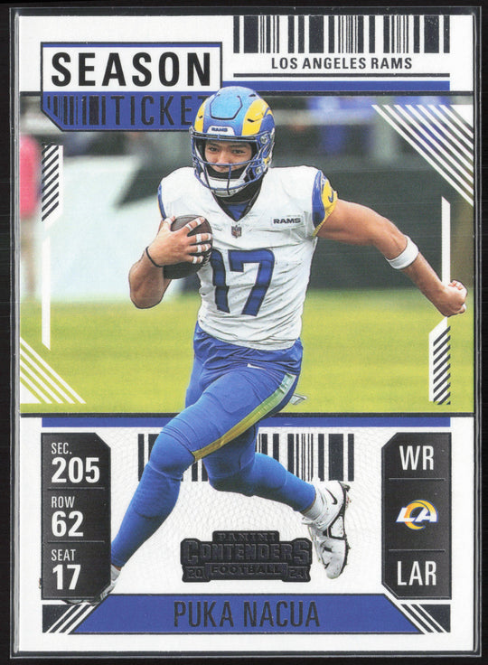2024 Panini Contenders #59 Puka Nacua Season Ticket Retail