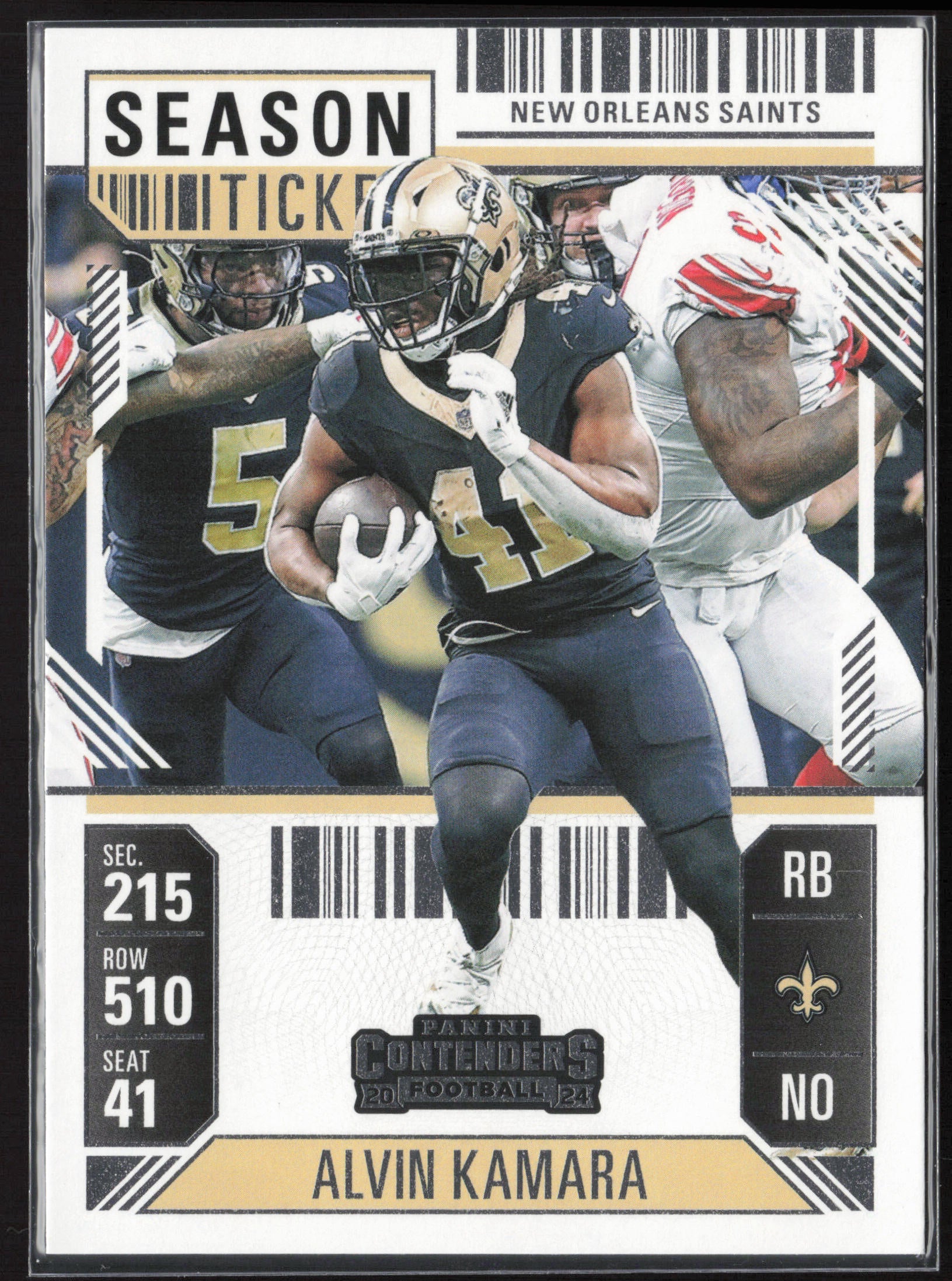 2024 Panini Contenders #71 Alvin Kamara Season Ticket Retail