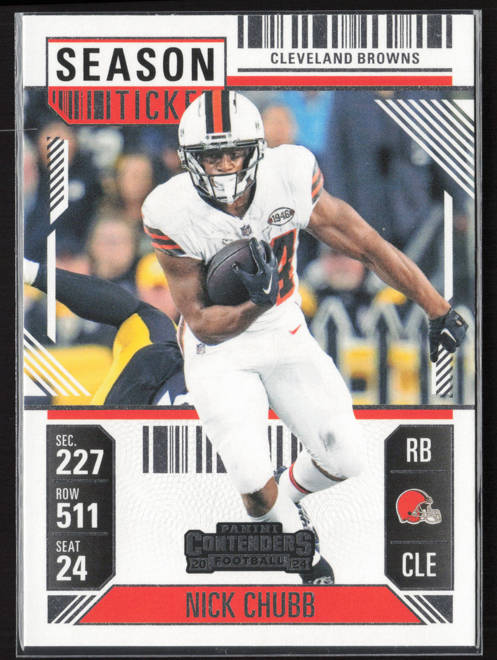 2024 Panini Contenders #23 Nick Chubb Season Ticket Retail