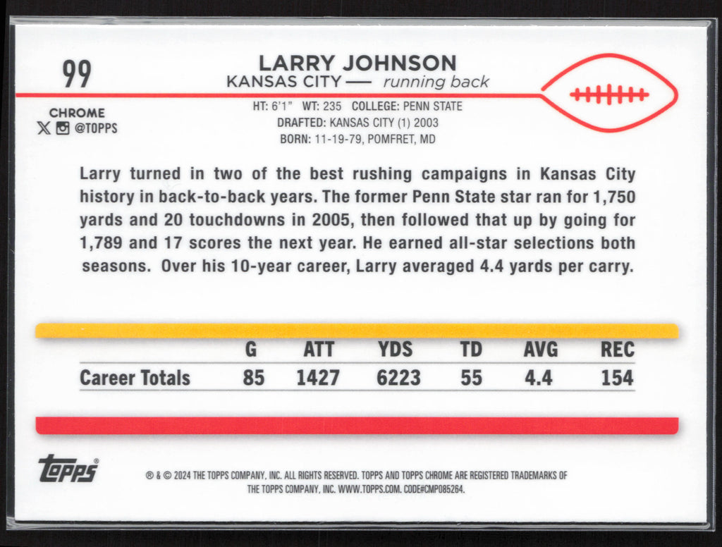 2024 Topps Chrome #99 Larry Johnson
