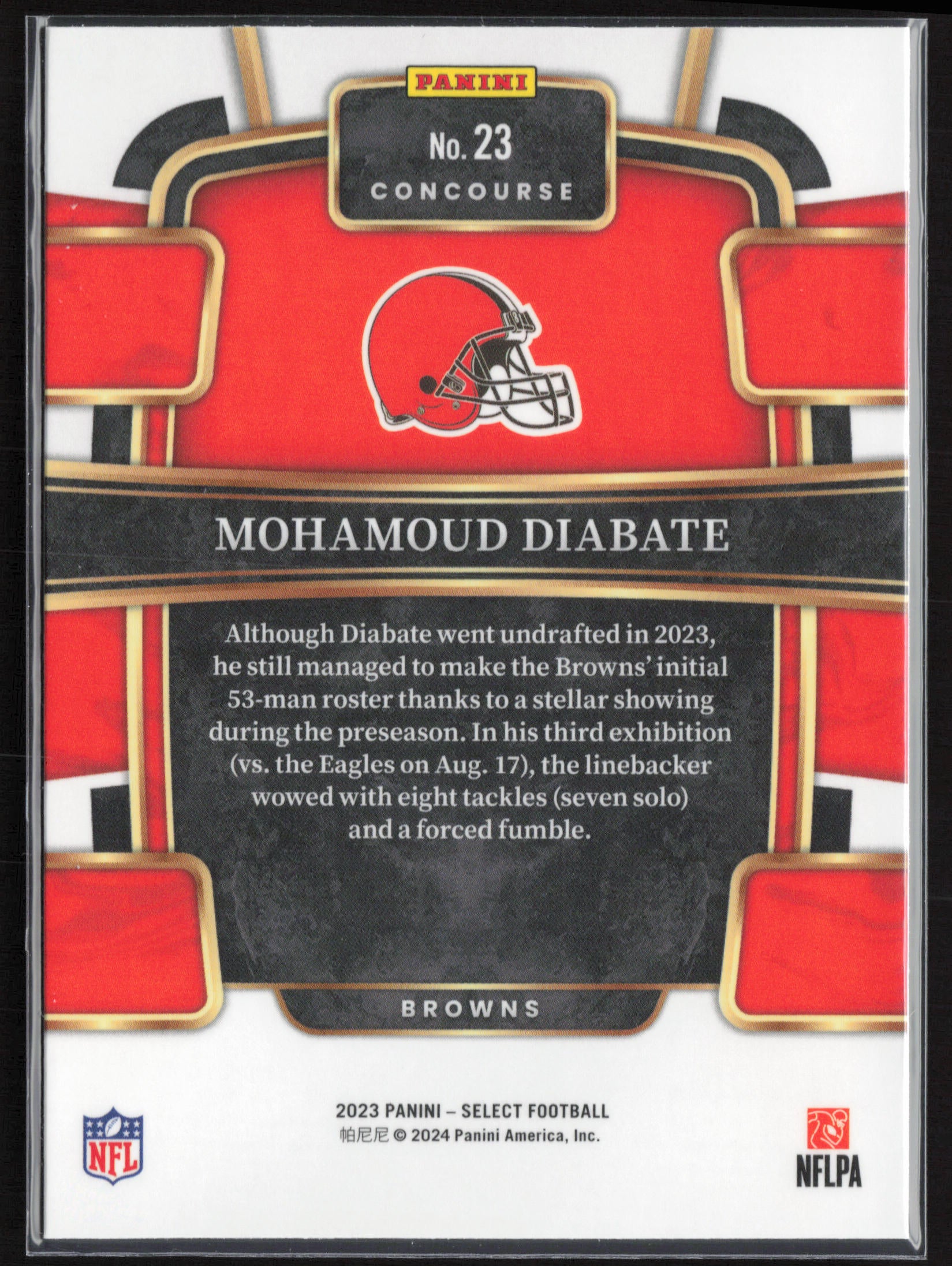 2023 Panini Select #23 Mohamoud Diabate
