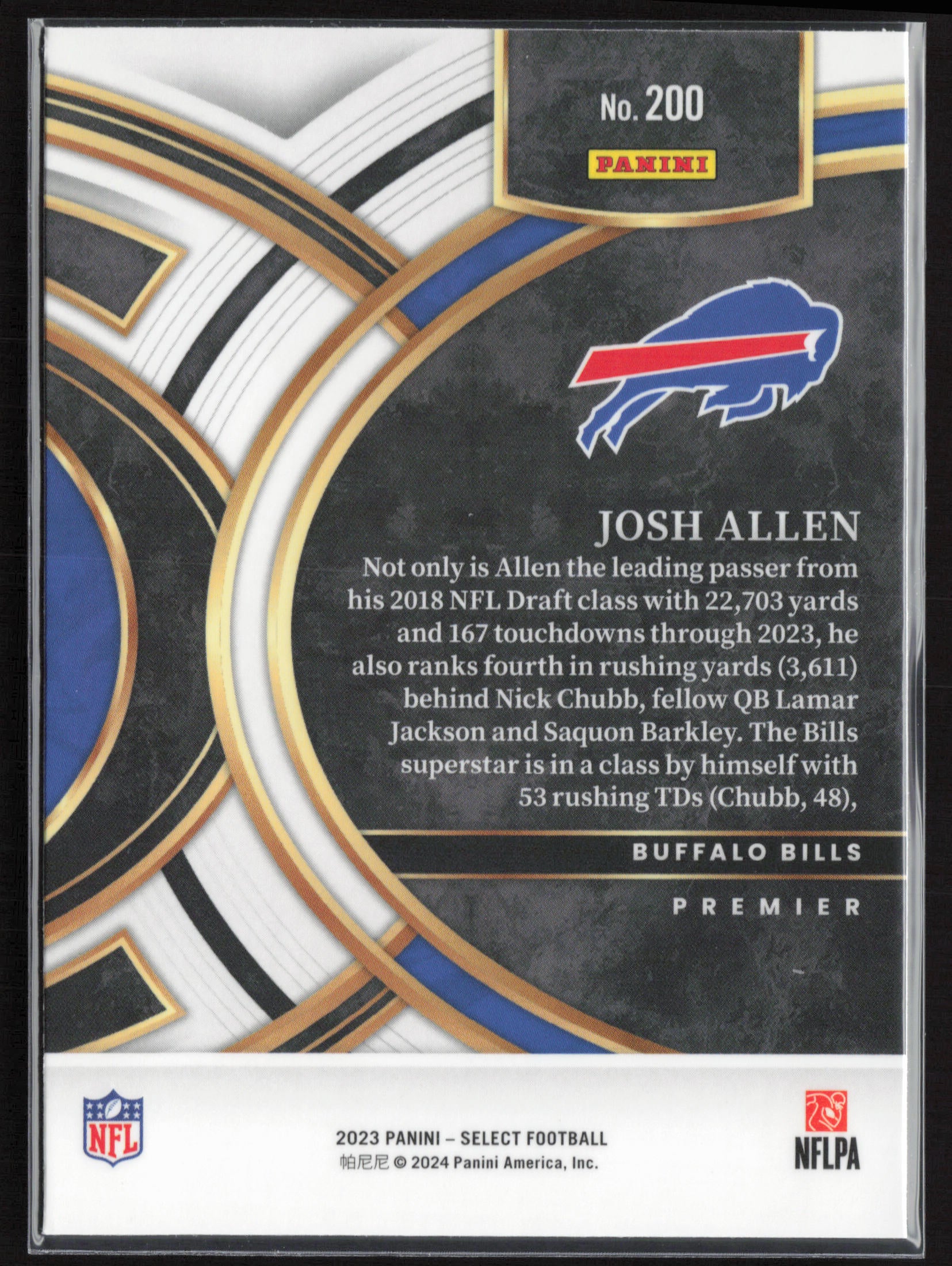 2023 Panini Select #200 Josh Allen