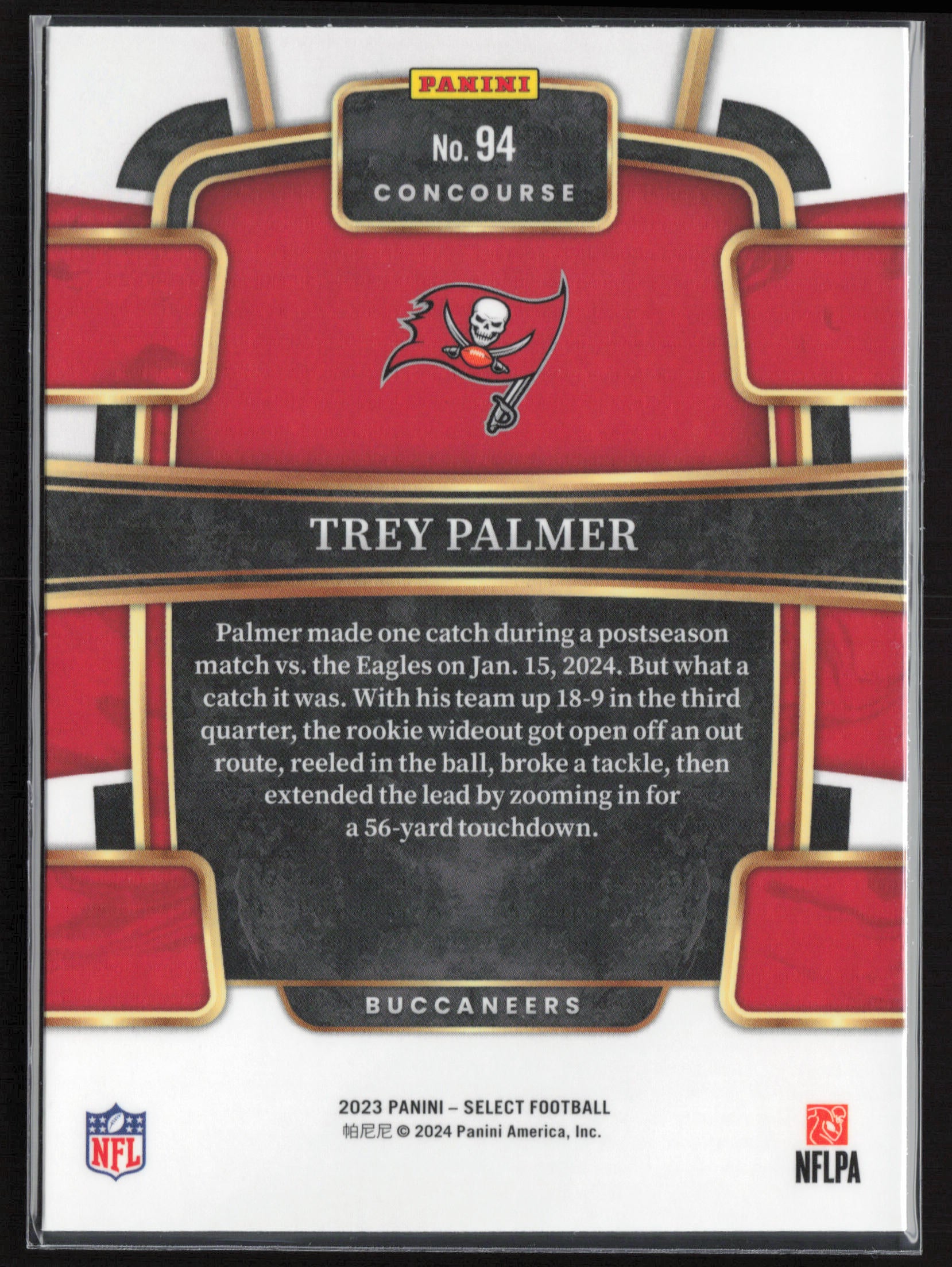2023 Panini Select #94 Trey Palmer