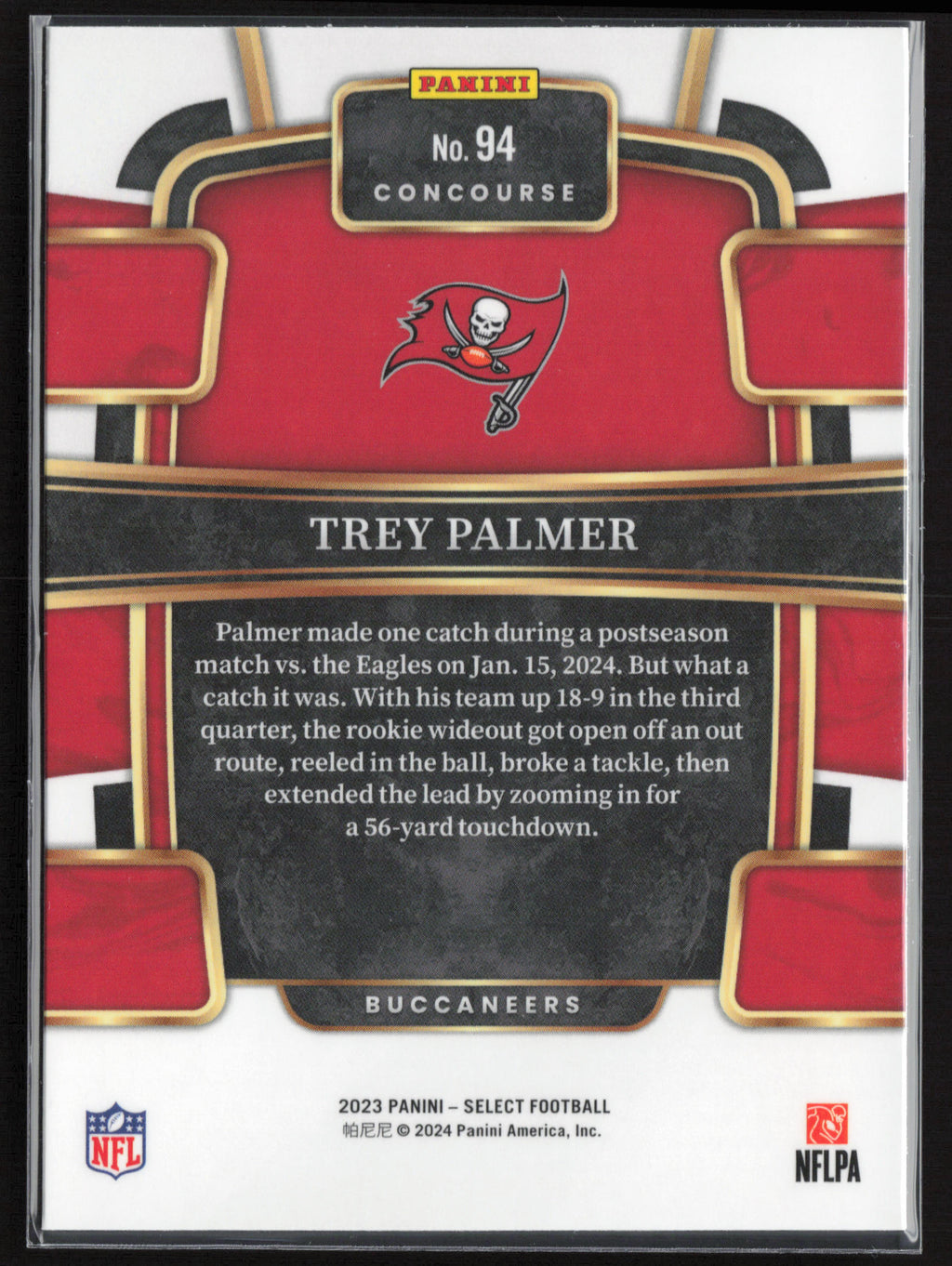 2023 Panini Select #94 Trey Palmer