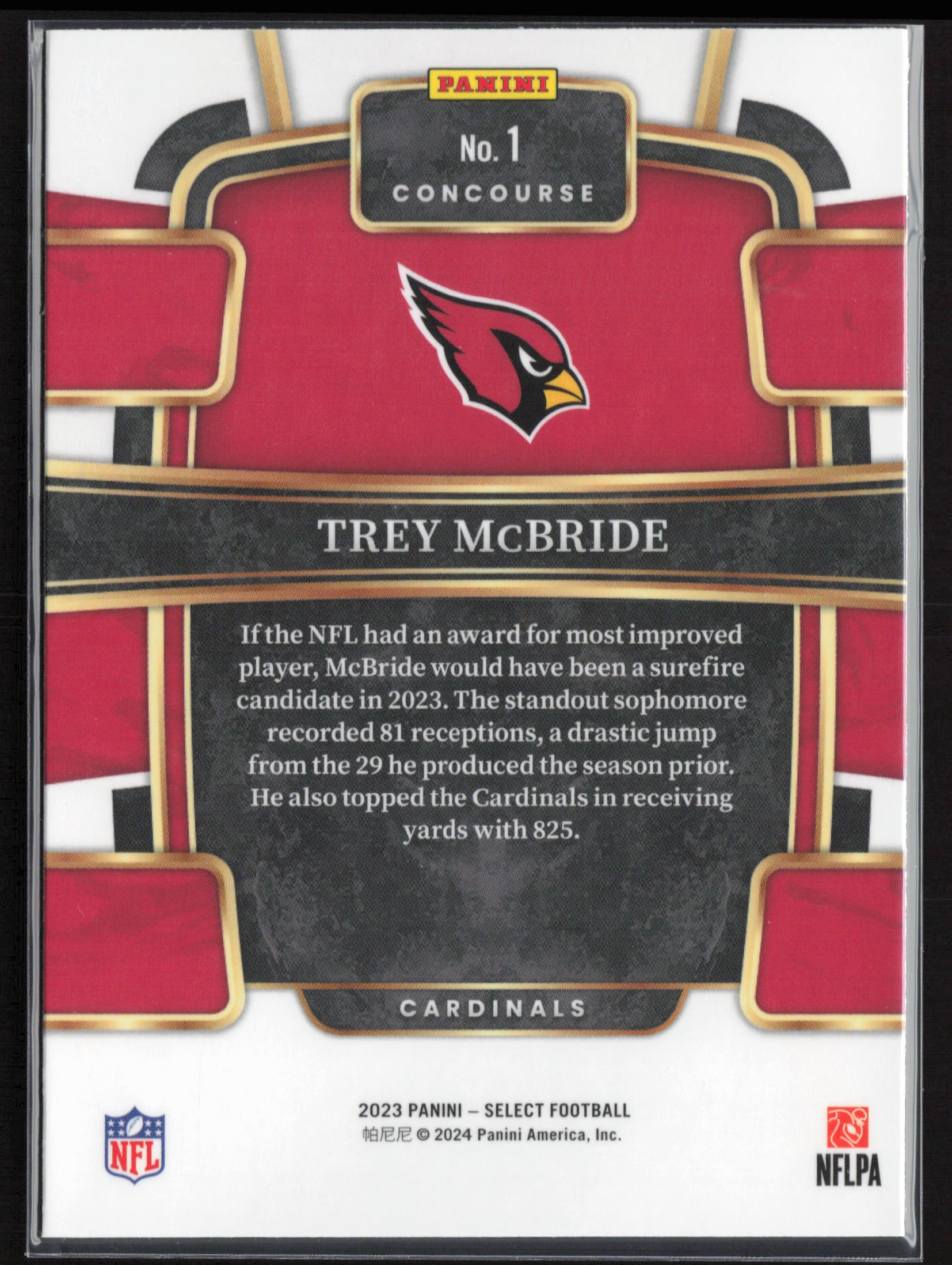 2023 Panini Select #1 Trey McBride