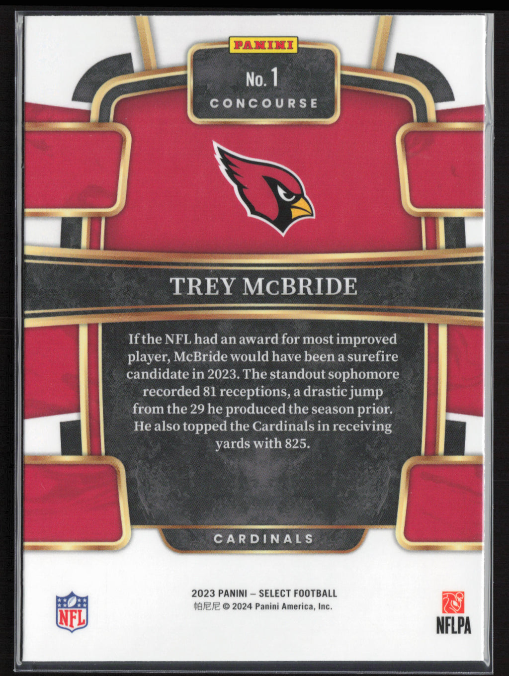 2023 Panini Select #1 Trey McBride