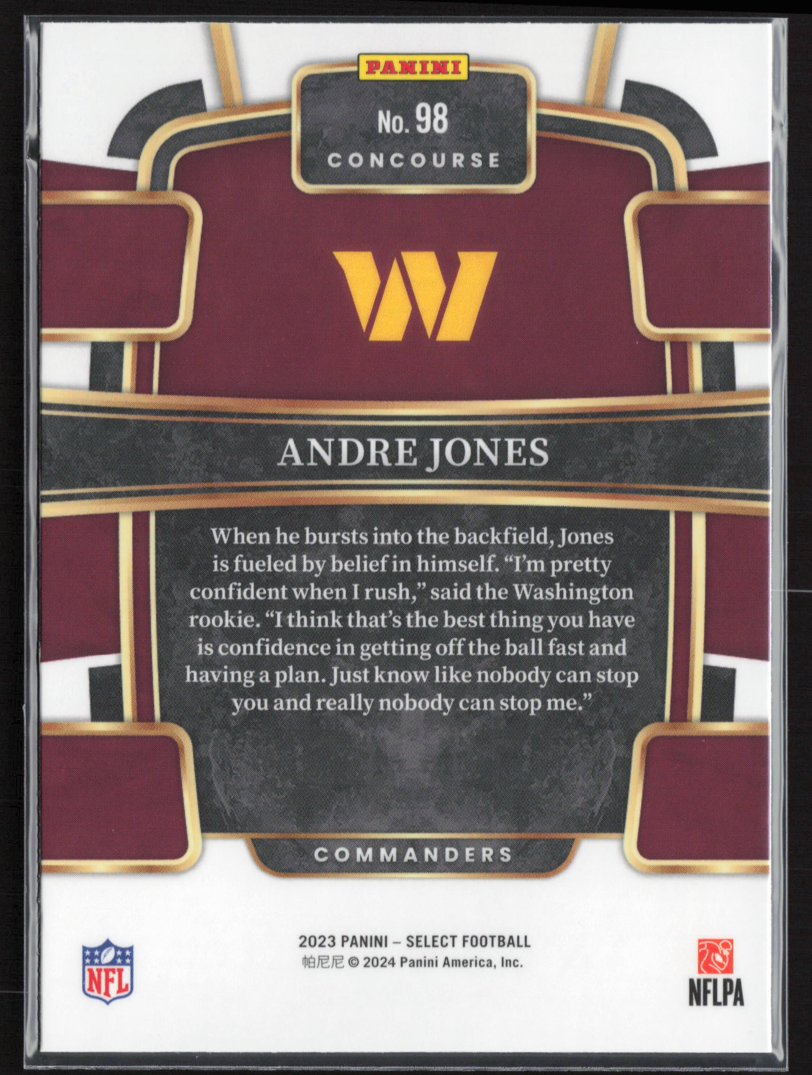2023 Panini Select #98 Andre Jones