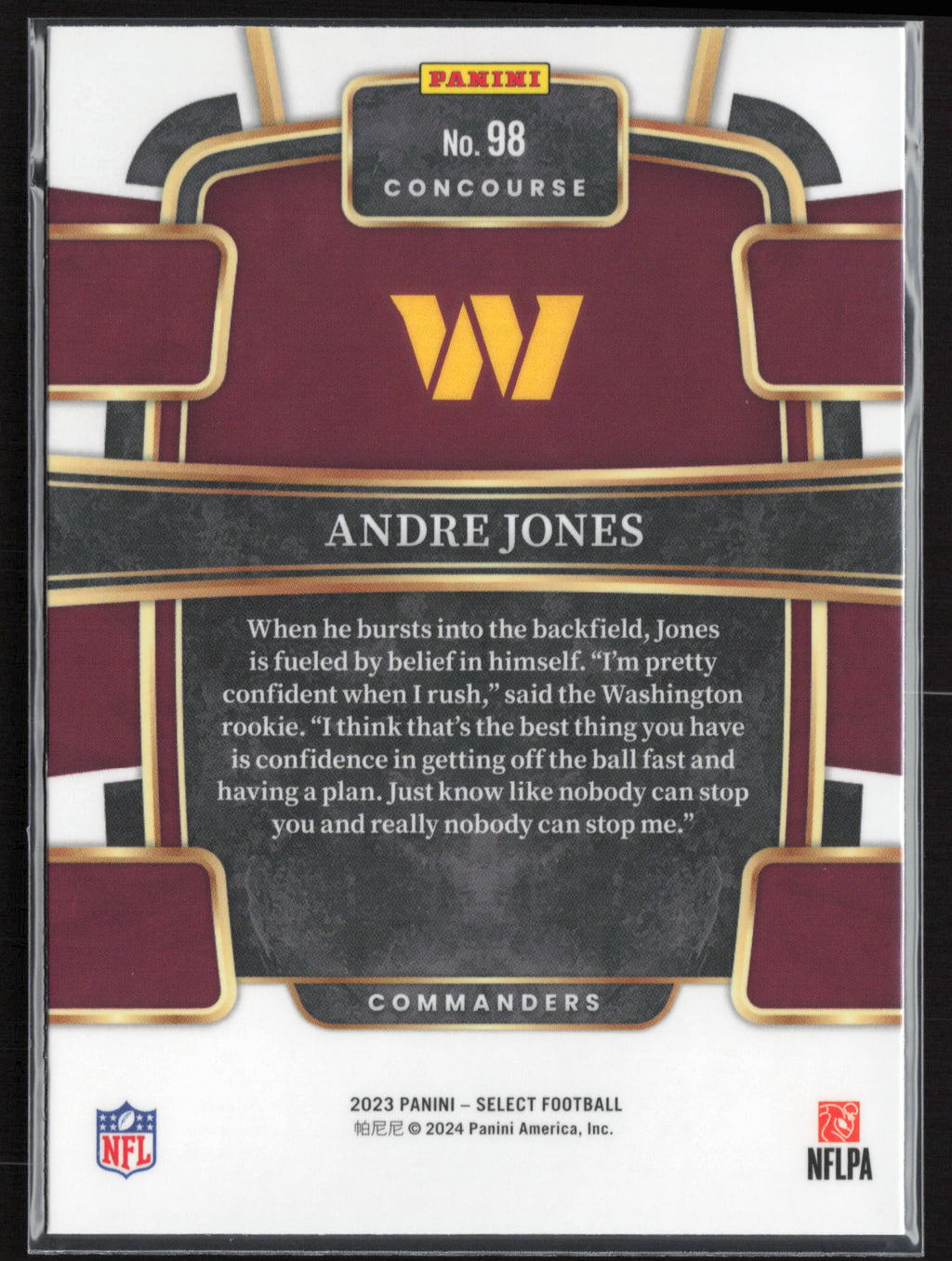 2023 Panini Select #98 Andre Jones