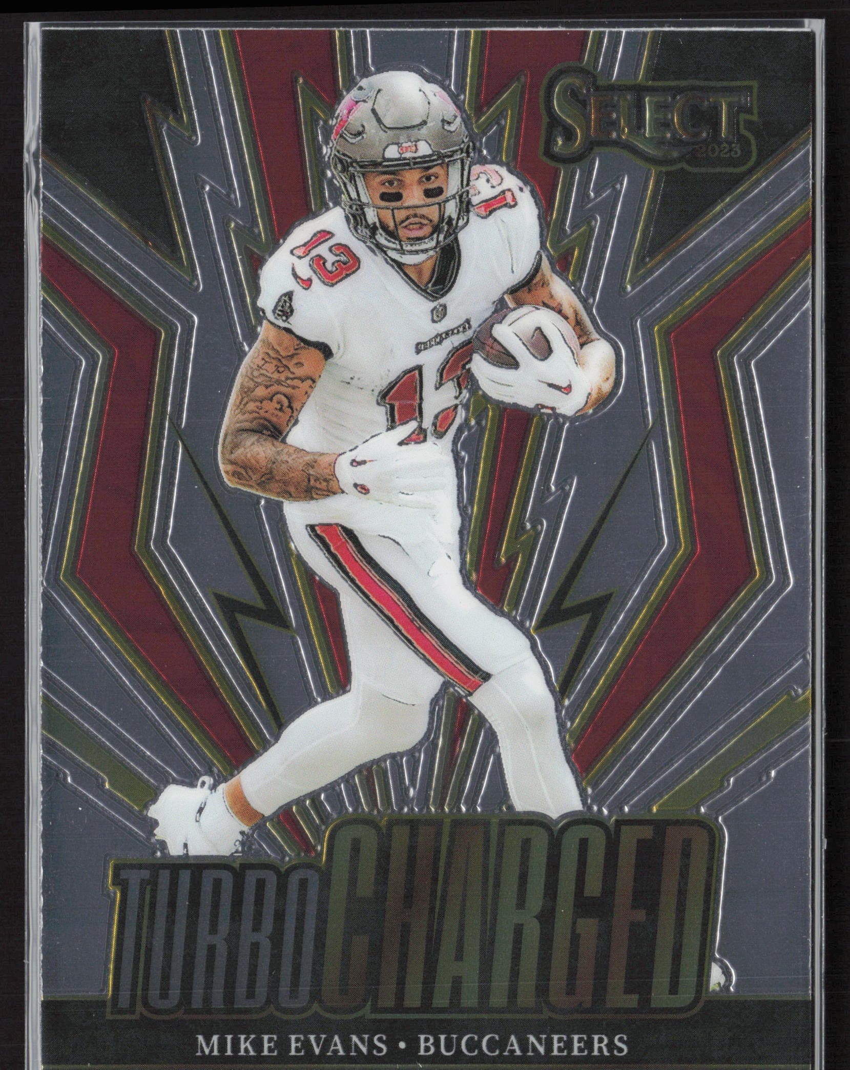 2023 Panini Select #TUR-MEV Mike Evans Turbocharged