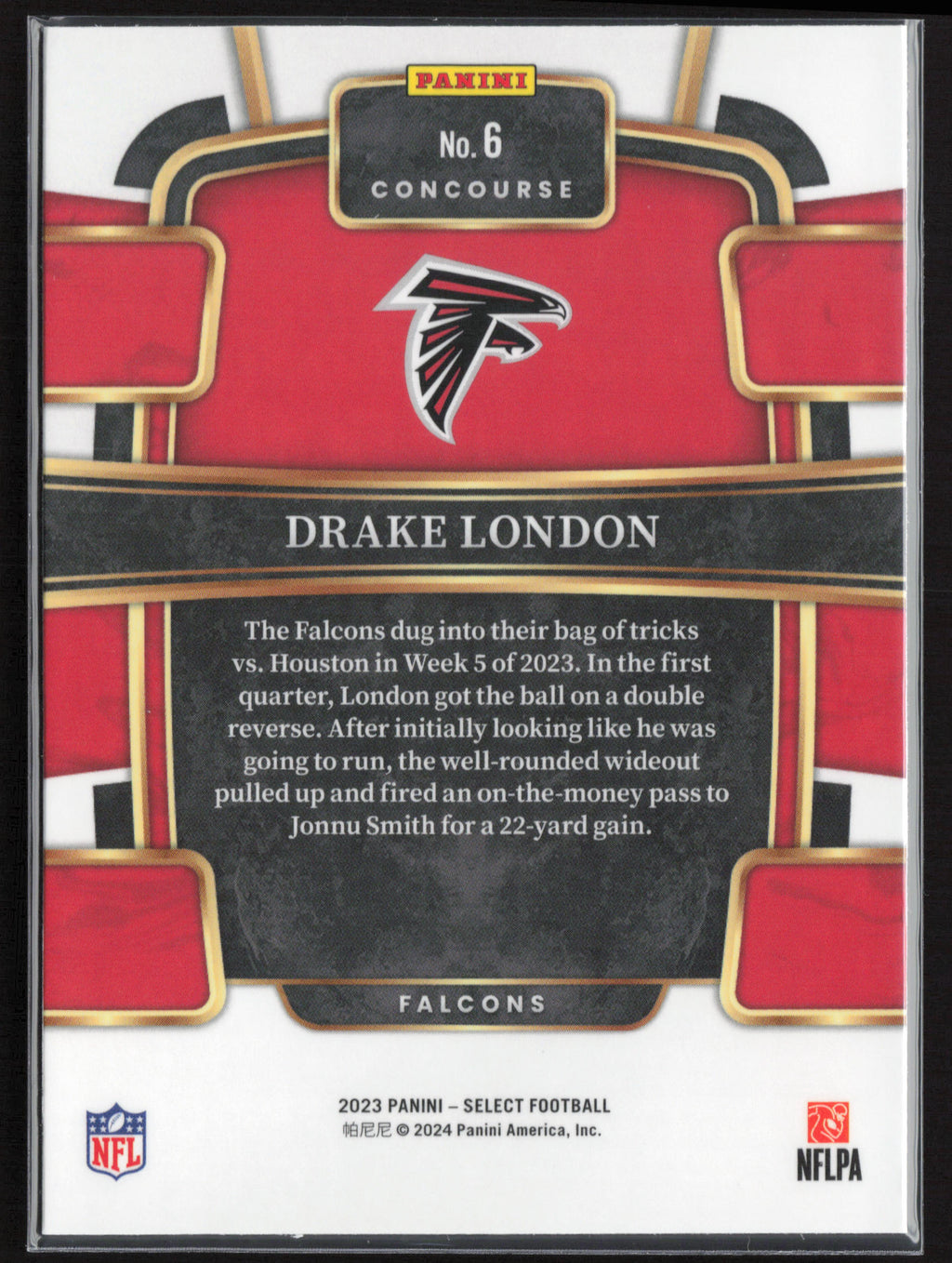 2023 Panini Select #6 Drake London