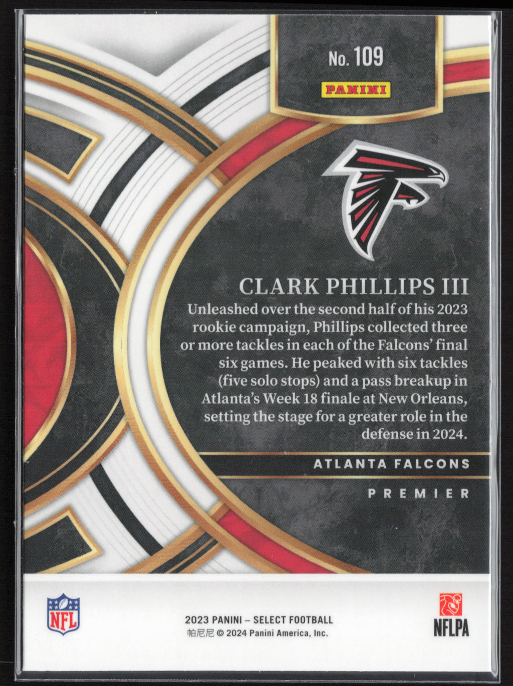 2023 Panini Select #109 Clark Phillips III