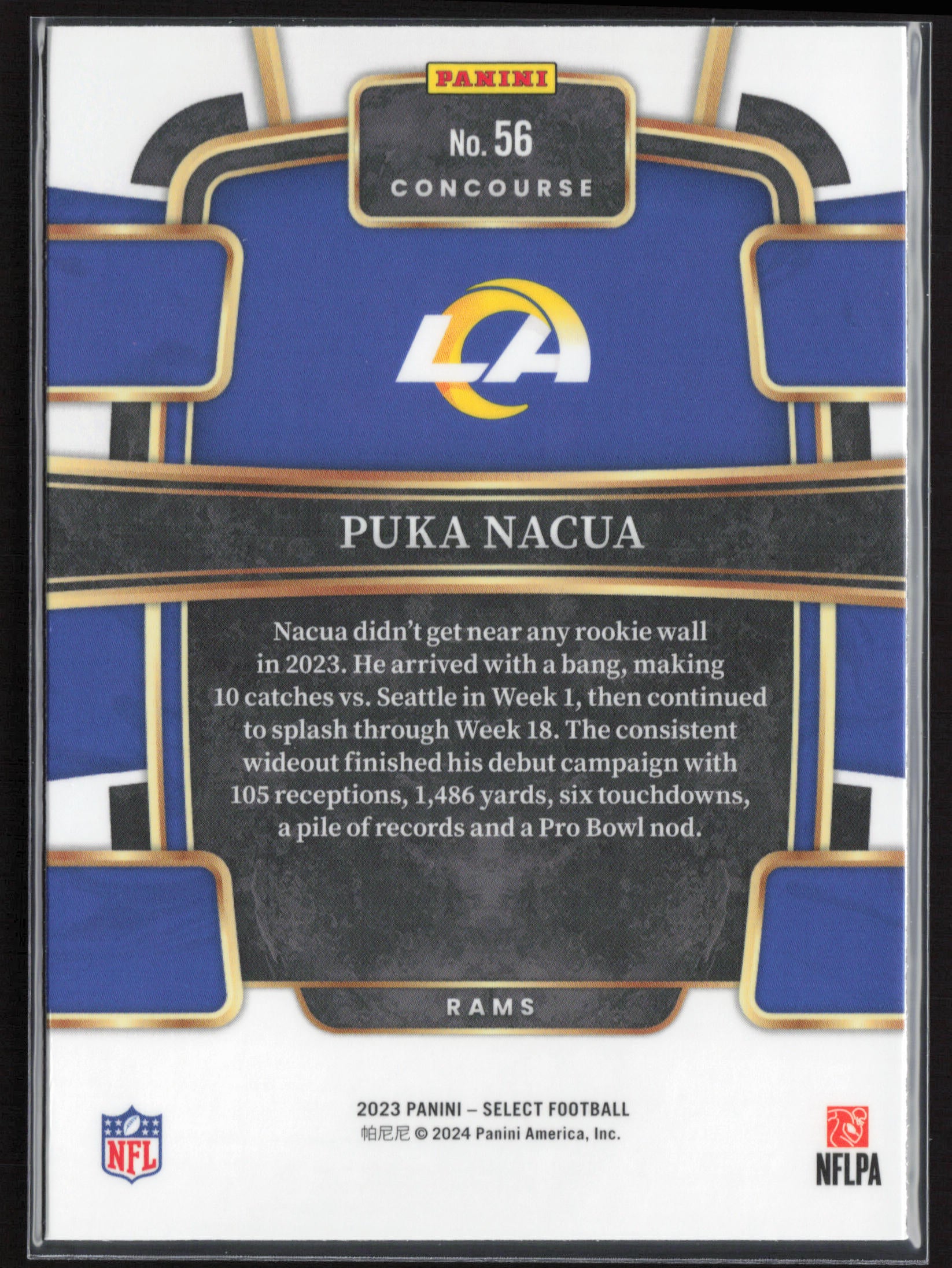 2023 Panini Select #56 Puka Nacua