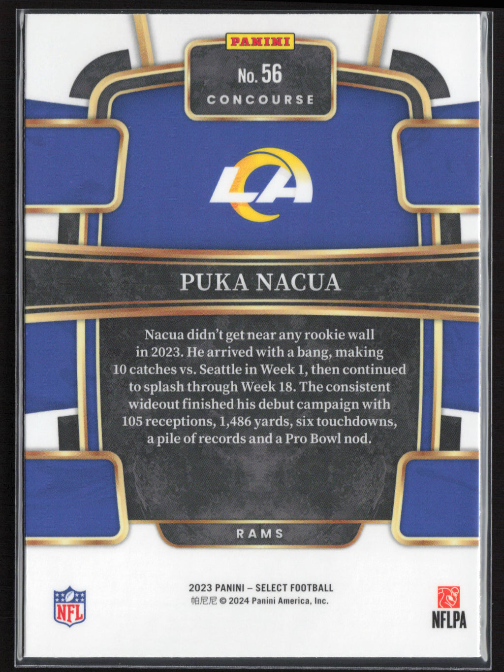 2023 Panini Select #56 Puka Nacua