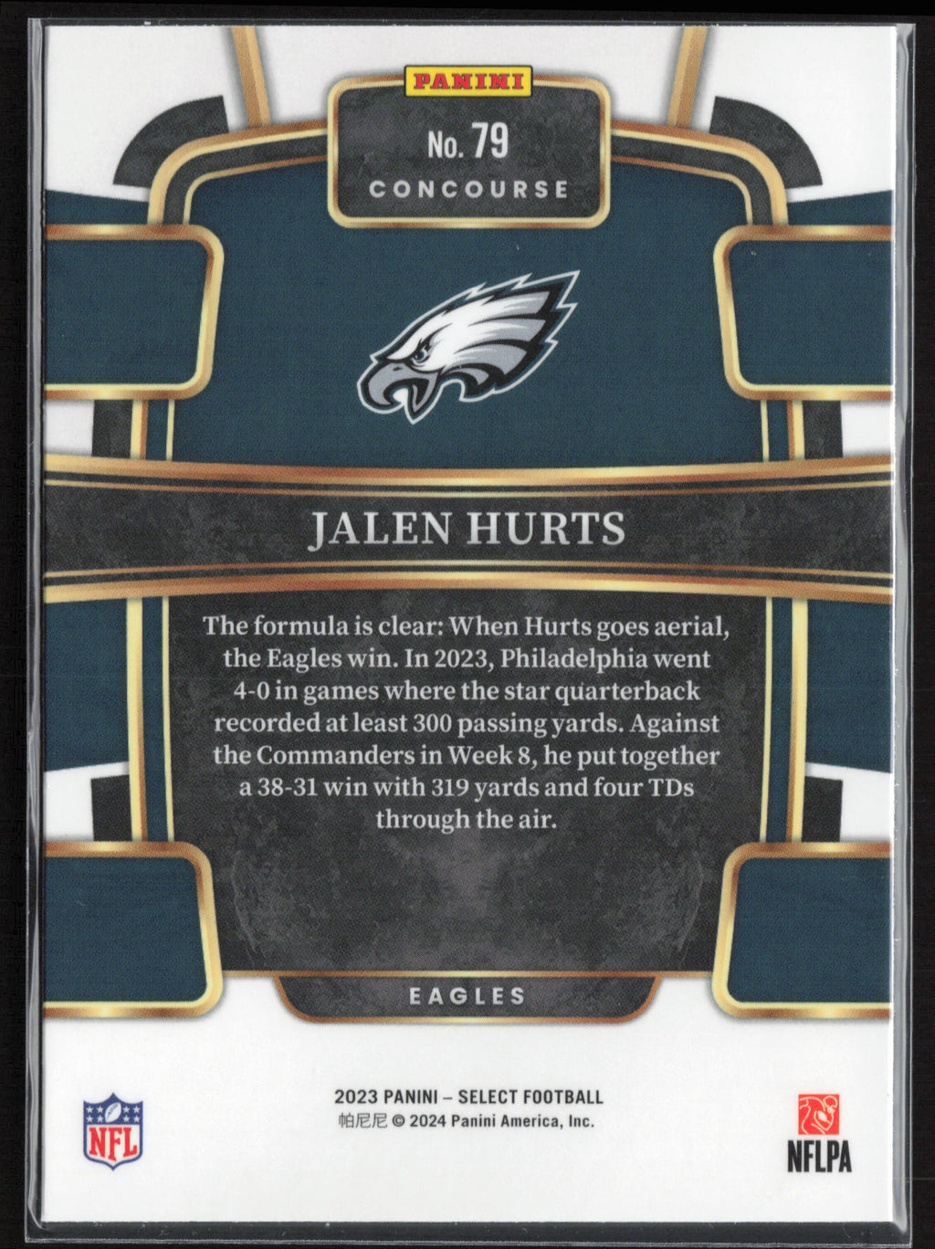 2023 Panini Select #79 Jalen Hurts