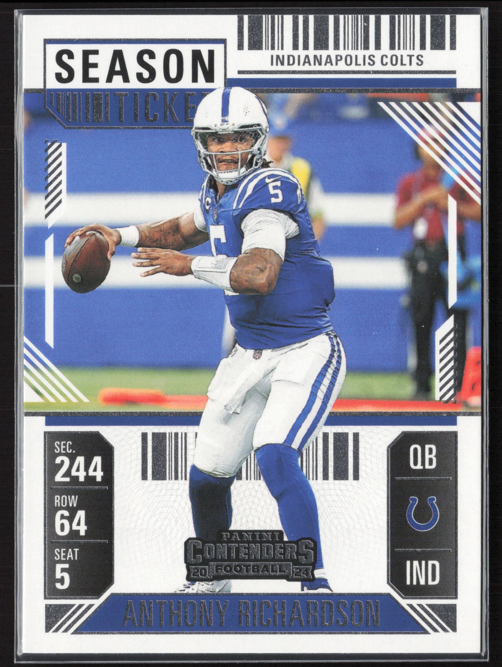 2024 Panini Contenders #42 Anthony Richardson Season Ticket Retail