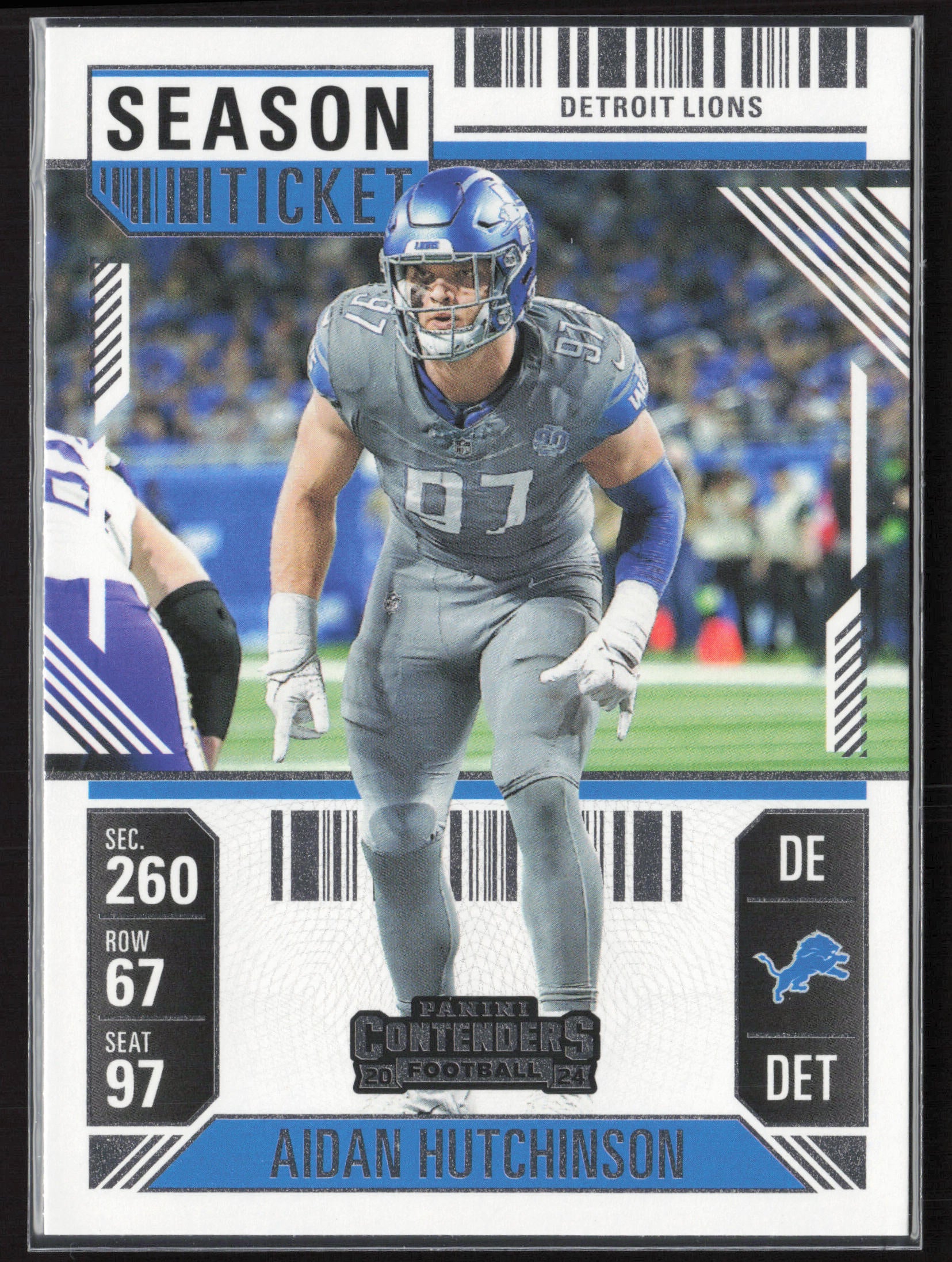 2024 Panini Contenders #34 Aidan Hutchinson Season Ticket Retail