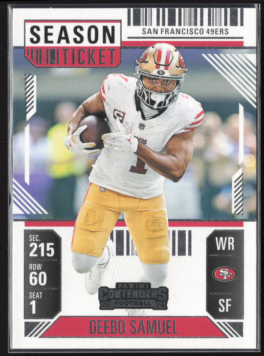 2024 Panini Contenders #87 Deebo Samuel Season Ticket Retail