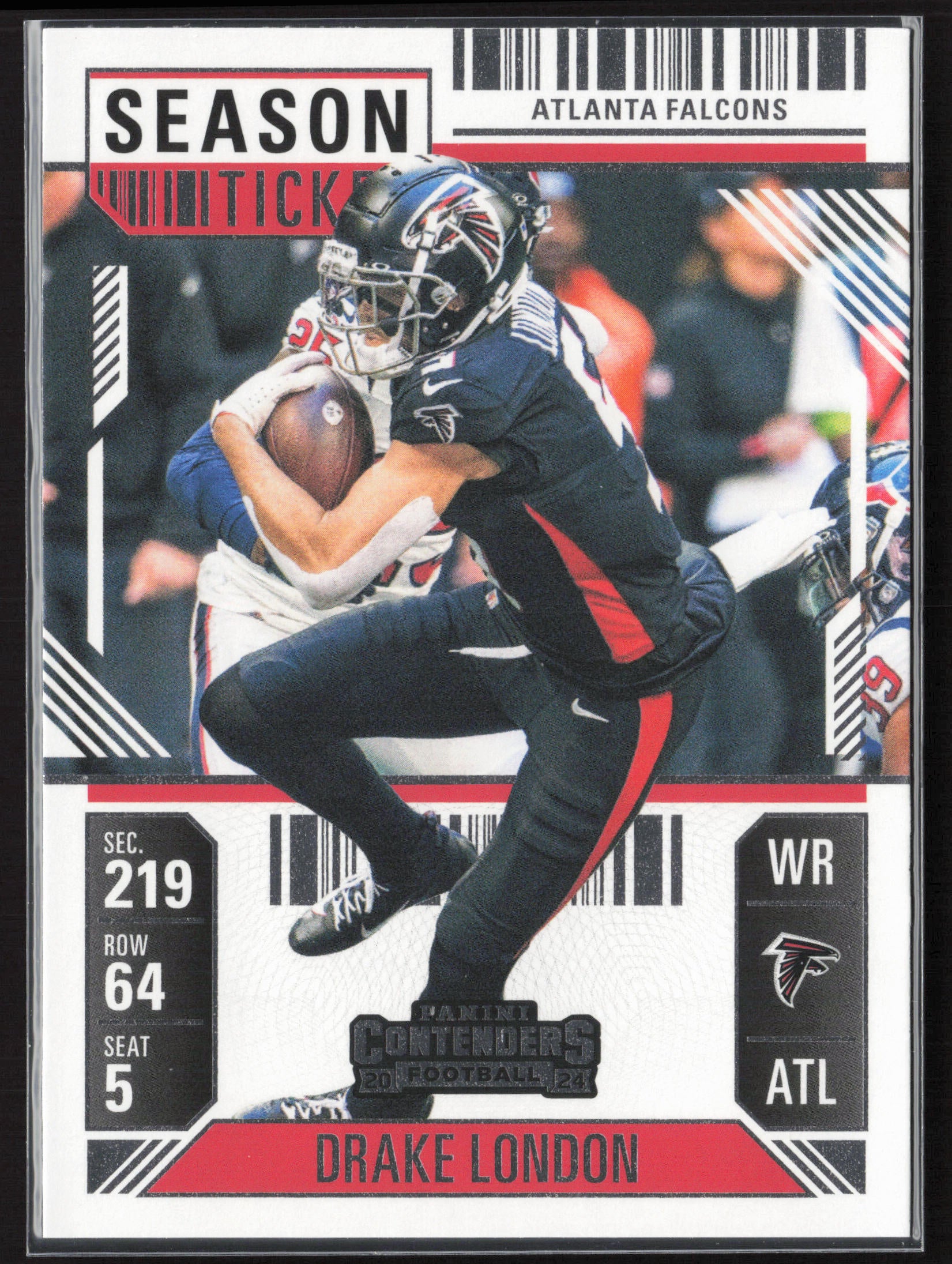 2024 Panini Contenders #5 Drake London Season Ticket Retail