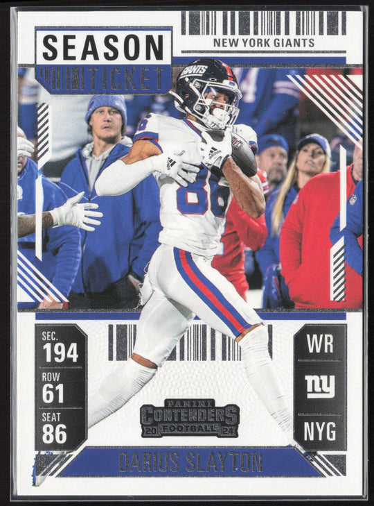 2024 Panini Contenders #75 Darius Slayton Season Ticket Retail