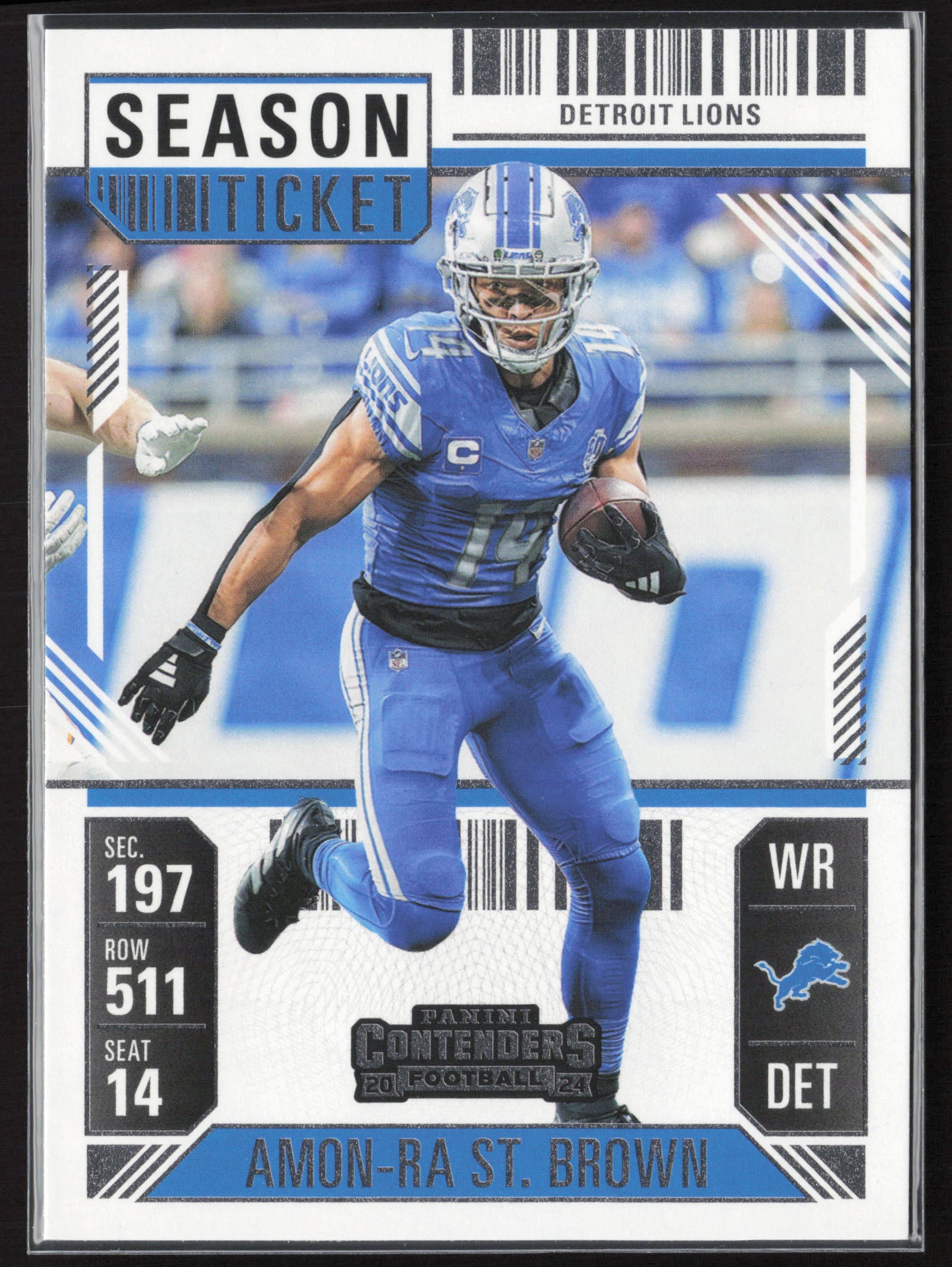 2024 Panini Contenders #33 Amon-Ra St. Brown Season Ticket Retail