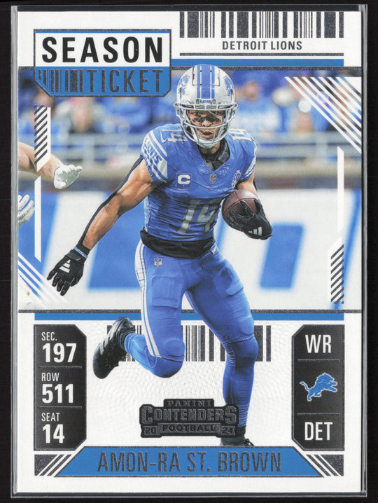 2024 Panini Contenders #33 Amon-Ra St. Brown Season Ticket Retail