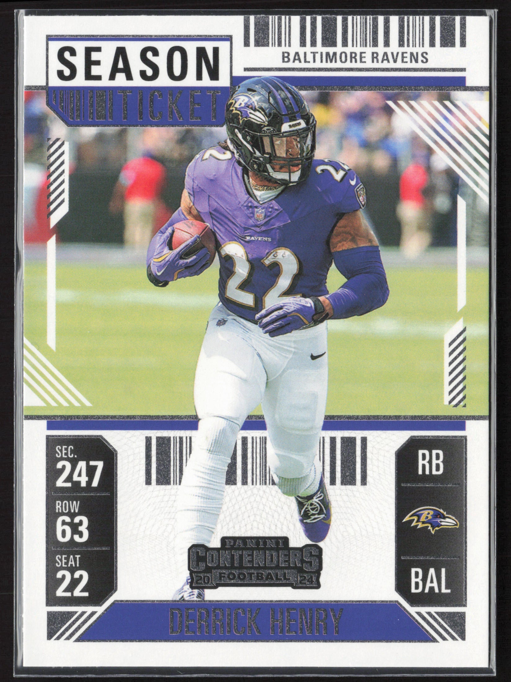 2024 Panini Contenders #9 Derrick Henry Season Ticket Retail