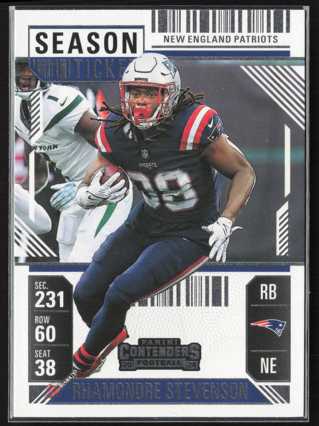 2024 Panini Contenders #68 Rhamondre Stevenson Season Ticket Retail