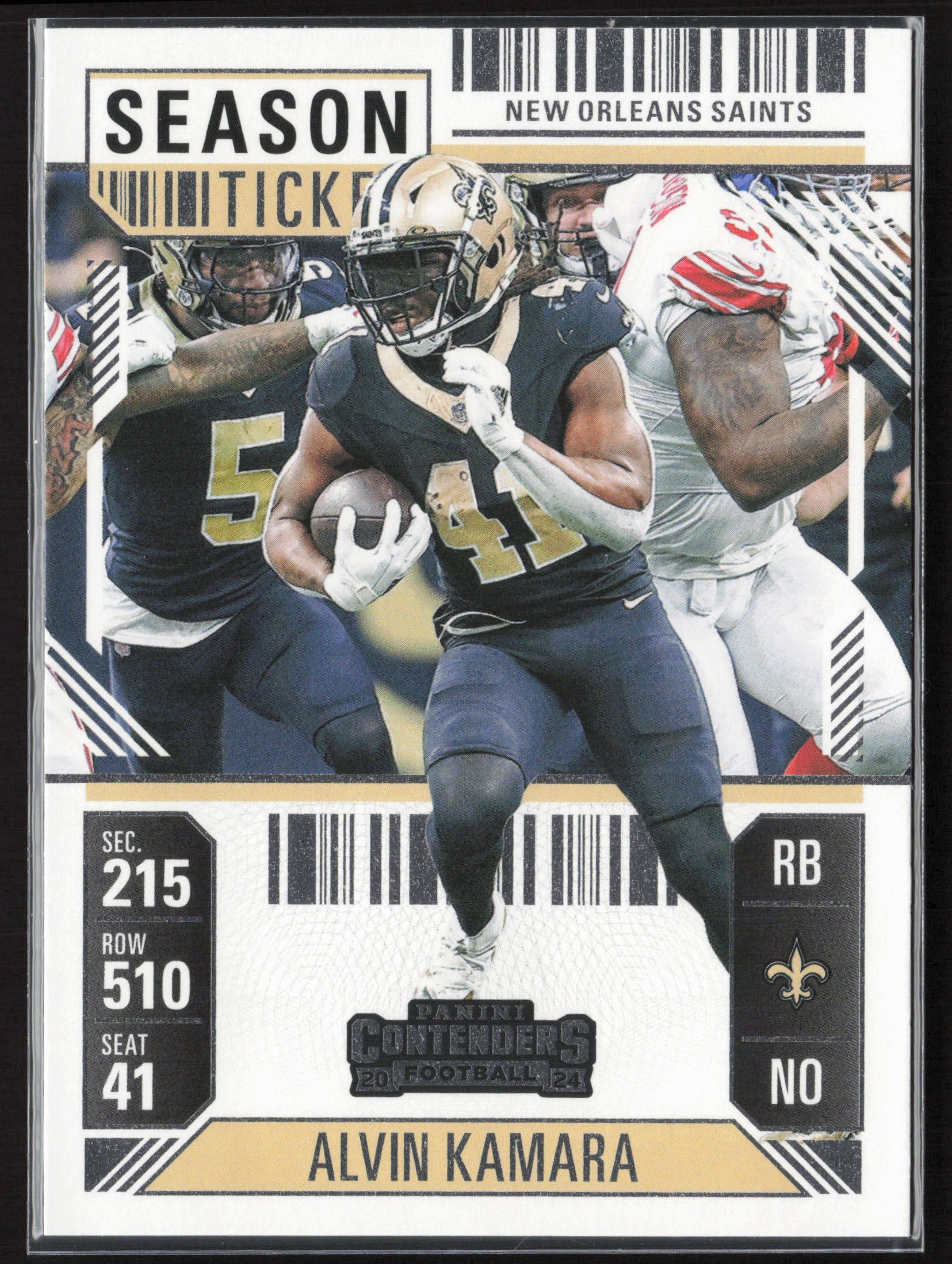 2024 Panini Contenders #71 Alvin Kamara Season Ticket Retail