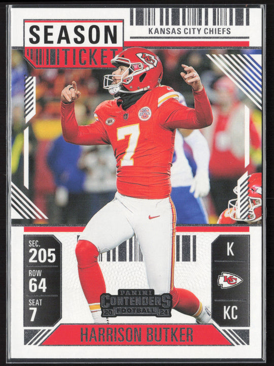 2024 Panini Contenders #49 Harrison Butker Season Ticket Retail