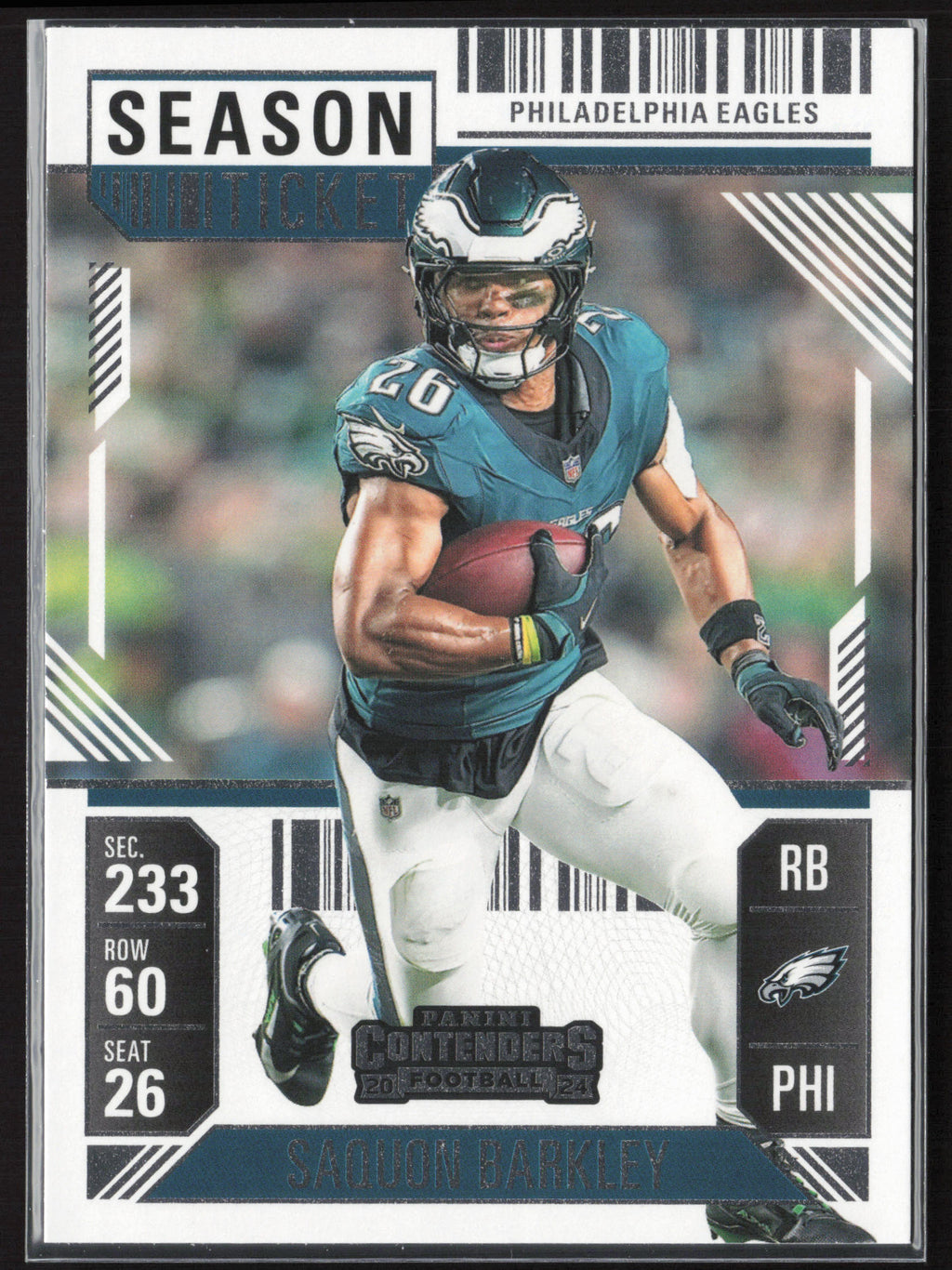 2024 Panini Contenders #80 Saquon Barkley Season Ticket Retail