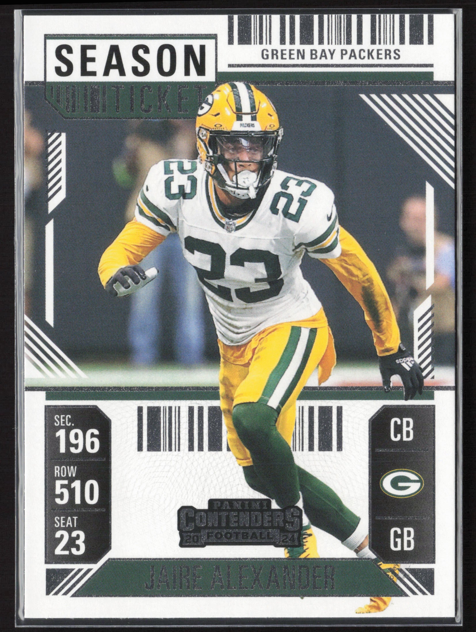 2024 Panini Contenders #38 Jaire Alexander Season Ticket Retail
