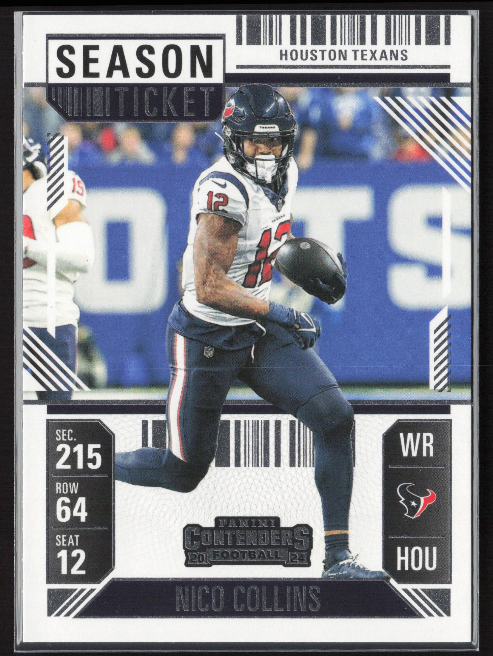 2024 Panini Contenders #41 Nico Collins Season Ticket Retail