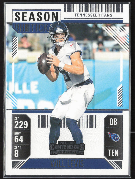 2024 Panini Contenders #95 Will Levis Season Ticket Retail