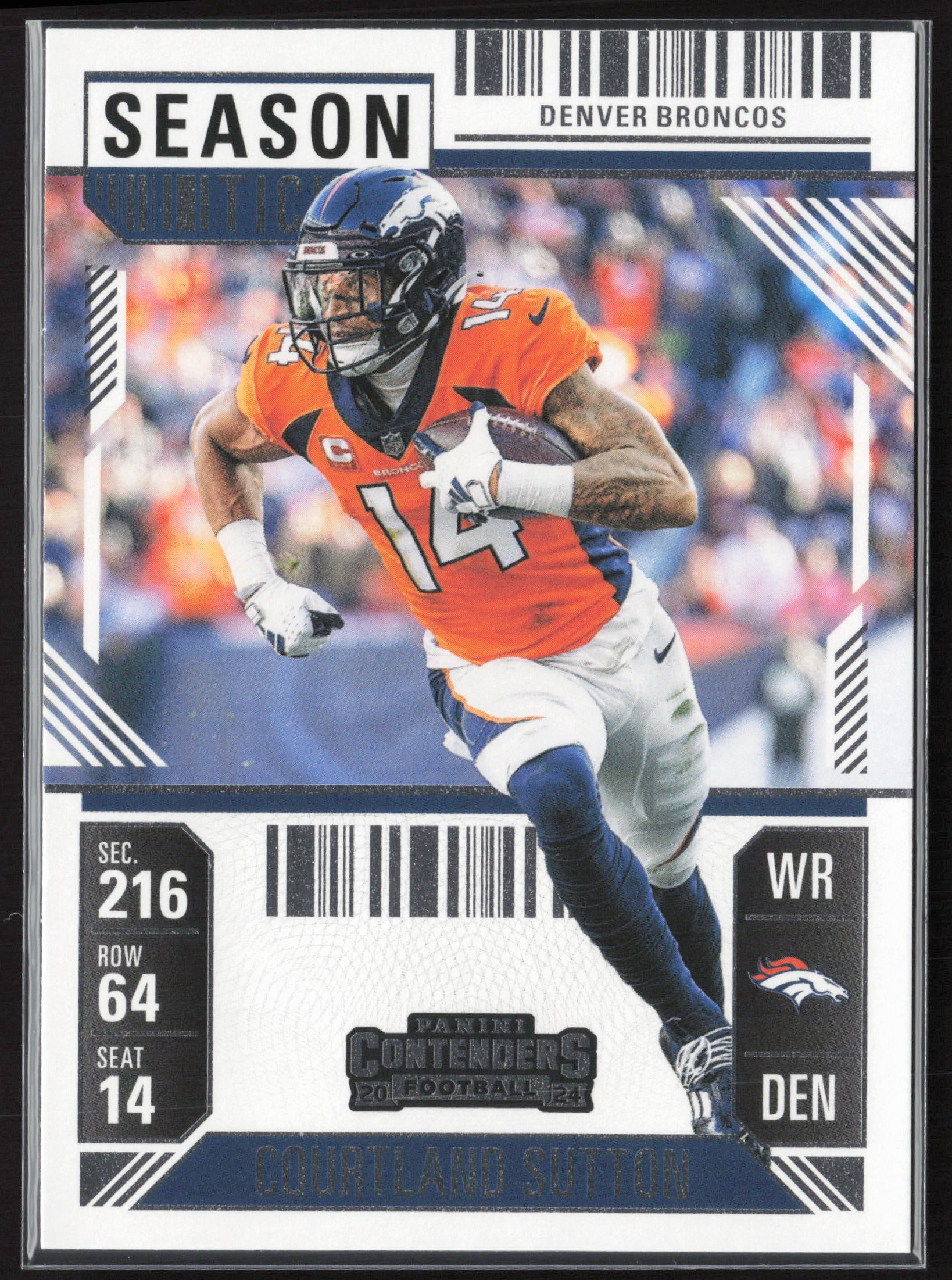 2024 Panini Contenders #28 Courtland Sutton Season Ticket Retail