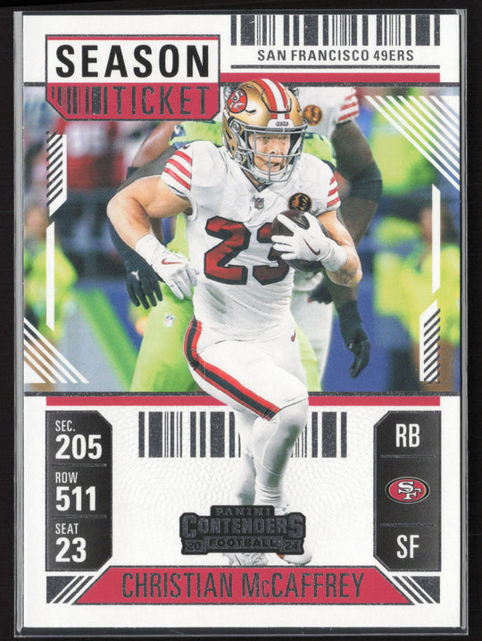2024 Panini Contenders #86 Christian McCaffrey Season Ticket Retail