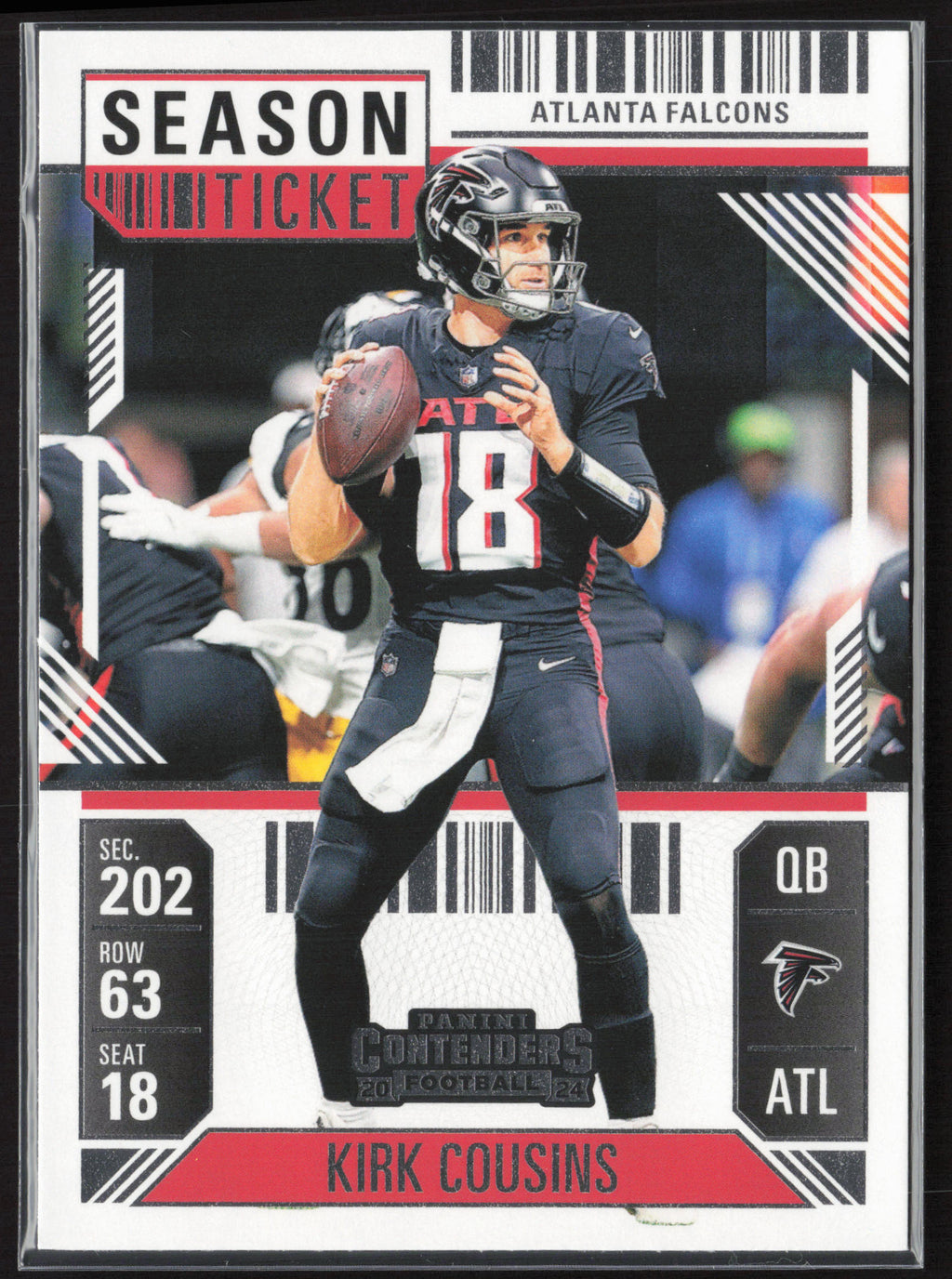 2024 Panini Contenders #4 Kirk Cousins Season Ticket Retail