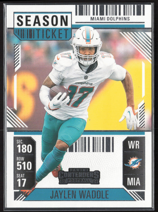 2024 Panini Contenders #63 Jaylen Waddle Season Ticket Retail