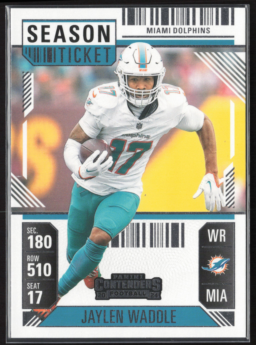 2024 Panini Contenders #63 Jaylen Waddle Season Ticket Retail